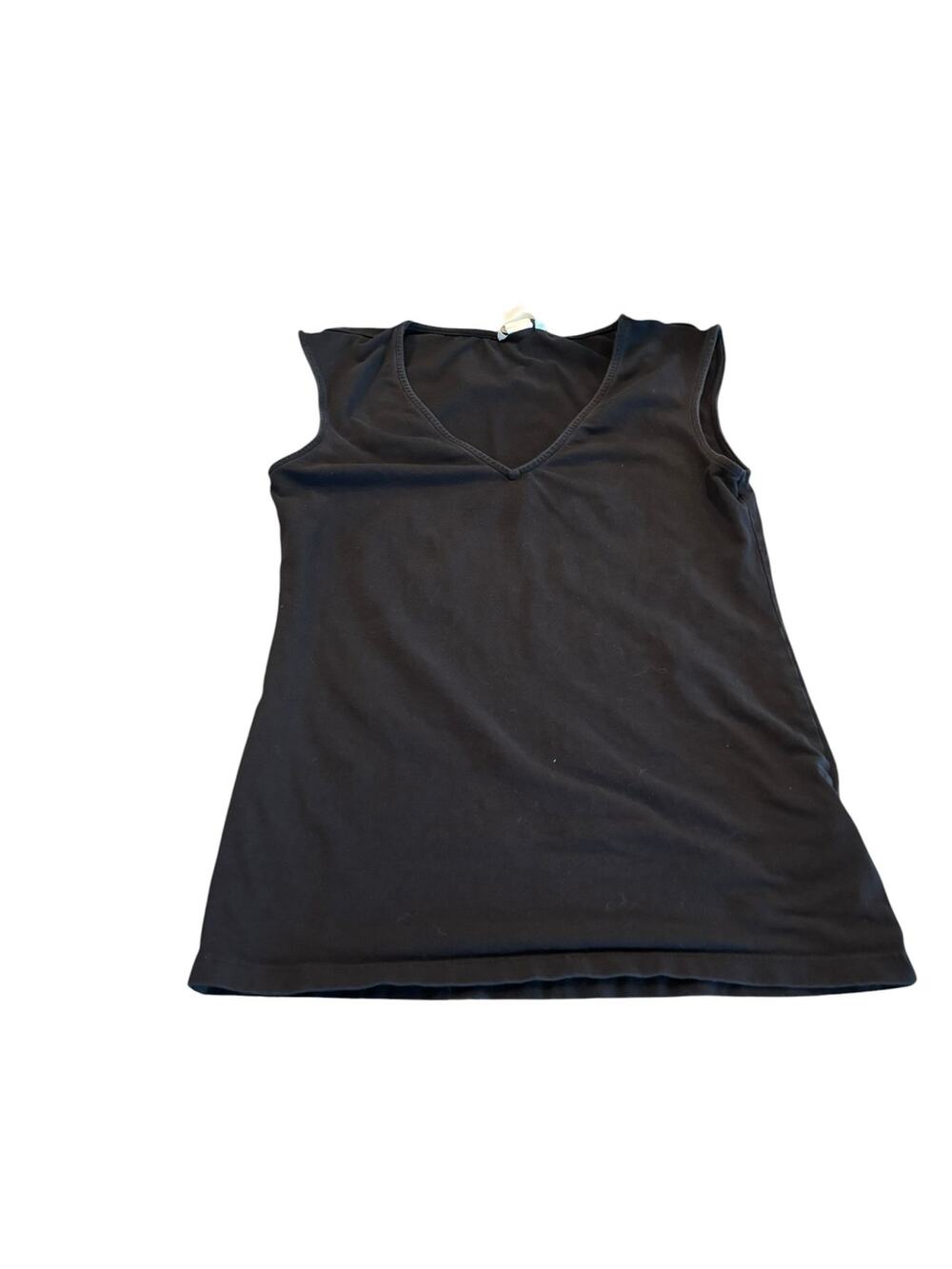 H&M Basic Black V-Neck Sleeveless Tee Size S